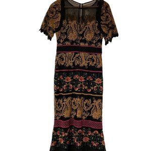 *ANTHROPOLOGIE * Jacquin Embroidered Party Dress, Size 4